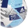 imageadidas MLS Club Soccer BallWhiteBright CyanIron MetallicPantone