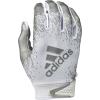 imageadidas Scorchlight 6 Youth Receiver GlovesWhiteSilver