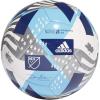 imageadidas MLS Club Soccer BallWhiteBright CyanIron MetallicPantone