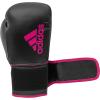 imageAdidas Boxing Gloves  Hybrid 80  for Boxing Kickboxing MMA Bag Training ampamp Fitness  Boxing Gloves for Men Women ampamp KidsBlackShock Pink