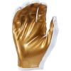 imageadidas Adizero 11 Adult Football Receiver GlovesWhiteMetallic Gold