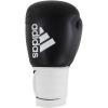 imageadidas Unisexs Boxing Gloves Men Women Kids Sparring Training Hybrid Black 10 ozBlack