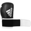 imageadidas Unisexs Boxing Gloves Men Women Kids Sparring Training Hybrid Black 10 ozBlack