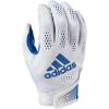 imageadidas Adizero 11 Adult Football Receiver GlovesWhiteRoyal