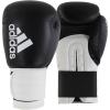 imageadidas Unisexs Boxing Gloves Men Women Kids Sparring Training Hybrid Black 10 ozBlack