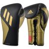 imageAdidas Tilt 350 Pro with Lace Closure  with New Tilt Technology  for Men Women Unisex  Sustainable Vegan Leather Boxing Kickboxing MMA Training GlovesBlackGold Met