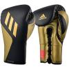 imageAdidas Tilt 350 Pro with Lace Closure  with New Tilt Technology  for Men Women Unisex  Sustainable Vegan Leather Boxing Kickboxing MMA Training GlovesBlackGold Met