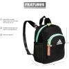 imageadidas Linear Mini Backpack Black 105 inch x85 inch x425 inchBlackPulse Mint GreenSemi Coral Fusion Pink