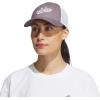 imageadidas Womens Mesh Back Snapback Cap Adjustable Fit Trucker HatPreloved Fig PurpleOff White