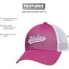 imageadidas Womens Mesh Back Snapback Cap Adjustable Fit Trucker HatPulse Magenta PinkWhite