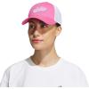 imageadidas Womens Mesh Back Snapback Cap Adjustable Fit Trucker HatPulse Magenta PinkWhite