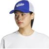 imageadidas Womens Mesh Back Snapback Cap Adjustable Fit Trucker HatSemi Lucid BlueWhite