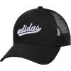 imageadidas Womens Mesh Back Snapback Cap Adjustable Fit Trucker HatBlackWhite