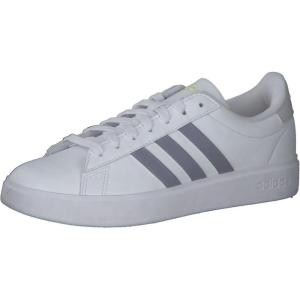 imageadidas Womens Grand Court 20 Tennis ShoeFtwr White Silver Violet Dash Grey