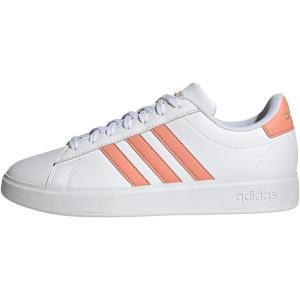 imageadidas Womens Grand Court 20 Tennis ShoeFtwr White Wonder Clay Gold Met
