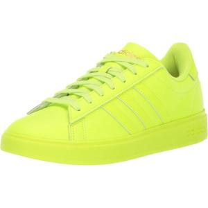 imageadidas Womens Grand Court 20 Tennis ShoeLucid LemonLucid LemonGold Metallic