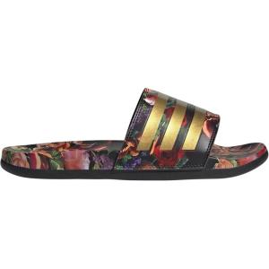 imageadidas Unisex Adult Adilette Comfort SlideBlackGold MetallicMulti Color