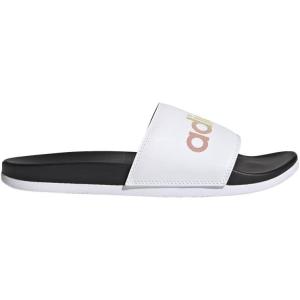 imageadidas Unisex Adult Adilette Comfort SlideBlackWhiteMulticolor