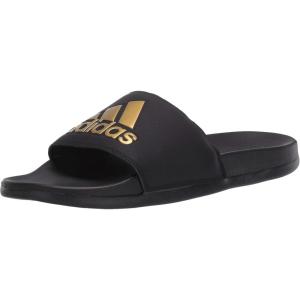 imageadidas Unisex Adult Adilette Comfort SlideCore BlackGold MetallicCore Black