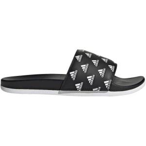 imageadidas Unisex Adult Adilette Comfort SlideCore BlackWhiteWhite