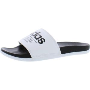 imageadidas Unisex Adult Adilette Comfort SlideWhiteBlackWhite