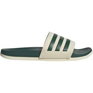 imageadidas Unisex Adult Adilette Comfort SlideWonder WhiteCollegiate GreenGold Metallic