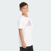 imageadidas Boys Short Sleeve Cotton TShirt Graphic Tshirt TeeWhite