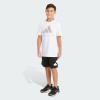 imageadidas Boys Short Sleeve Cotton TShirt Graphic Tshirt TeeWhite