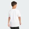 imageadidas Boys Short Sleeve Cotton TShirt Graphic Tshirt TeeWhite
