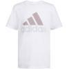 imageadidas Boys Short Sleeve Cotton TShirt Graphic Tshirt TeeWhite