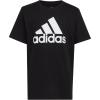 imageadidas Boys Short Sleeve Cotton TShirt Graphic Tshirt TeeBlack Core