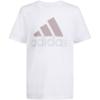imageadidas Boys Short Sleeve Cotton TShirt Graphic Tshirt TeeWhite