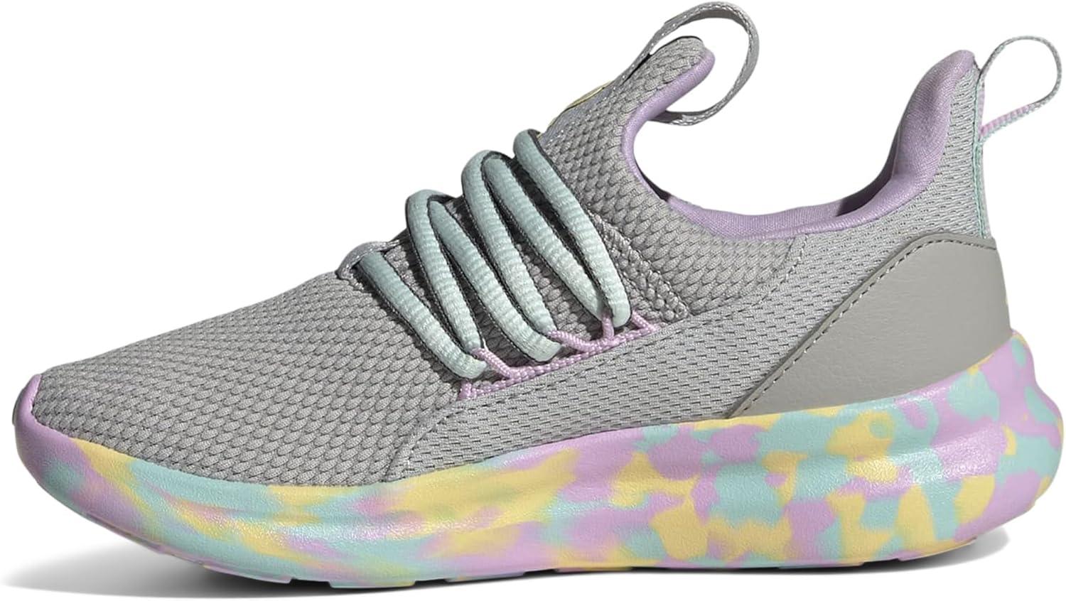 imageadidas Kids Lite Racer Adapt 70 SneakerGreySemi Flash AquaBliss Lilac
