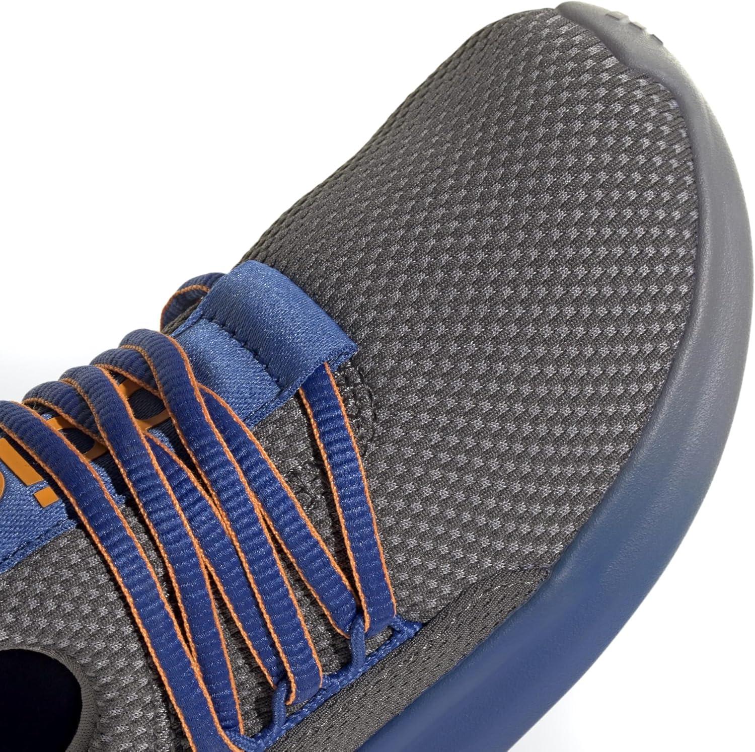 imageadidas Kids Lite Racer Adapt 70 SneakerGreyTeam Royal BlueCrew Orange