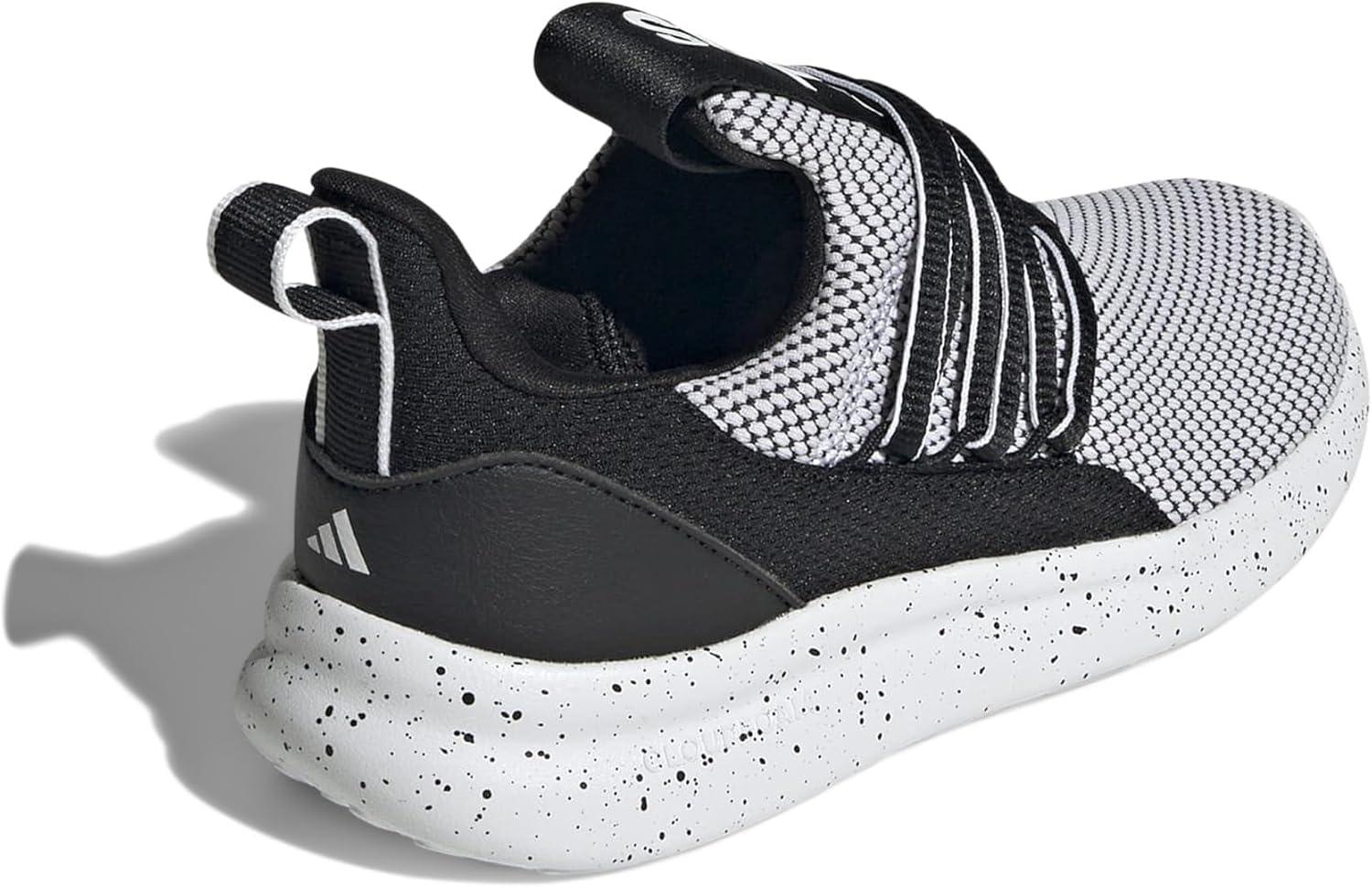 imageadidas Kids Lite Racer Adapt 70 SneakerWhiteBlackBlack