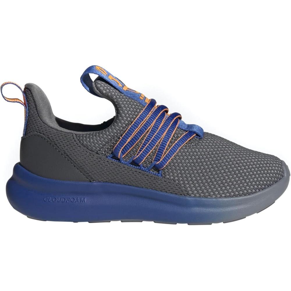 imageadidas Kids Lite Racer Adapt 70 SneakerGreyTeam Royal BlueCrew Orange