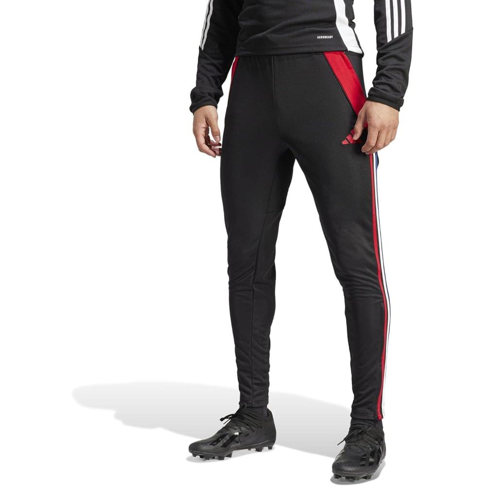imageadidas Mens Tiro 24 Training PantsBlackTeam Power RedWhiteTeam Royal Blue
