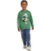 imageadidas Kids Disney Mickey Mouse SweatshirtPreloved GreenOff WhiteSemi Spark