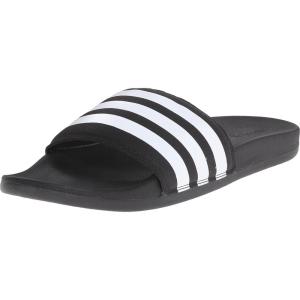 imageadidas Unisex Adult Adilette Comfort SlideBlackWhite