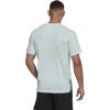 imageadidas Mens Aeroready Yoga TeeAlmost BlueGrey