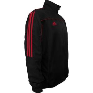 imageadidas Combat Sports Light Track Jacket wClassic 3 StripesBlack Red