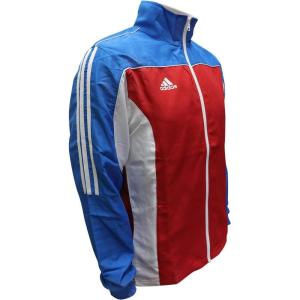 imageadidas Combat Sports Light Track Jacket wClassic 3 StripesRed Blue White