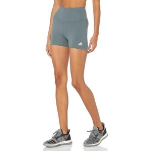 imageadidas Womens Yoga High Waisted Short TightsBlue Oxide