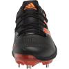 imageadidas Mens Adizero Afterburner 8 CleatsBlackTeam OrangeSilver Metallic