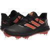 imageadidas Mens Adizero Afterburner 8 CleatsBlackTeam OrangeSilver Metallic