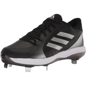 imageAdidas Womens EG5634 Baseball Shoe BlackSilverWhiteBlackSilver MetallicSilver Metallic