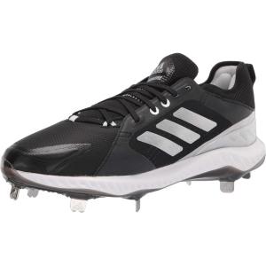 imageAdidas Womens EG5634 Baseball Shoe BlackSilverWhiteCore BlackSilver MetallicFootwear White