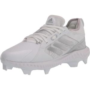 imageAdidas Womens EG5634 Baseball Shoe BlackSilverWhiteFootwear WhiteSilver MetallicGrey One