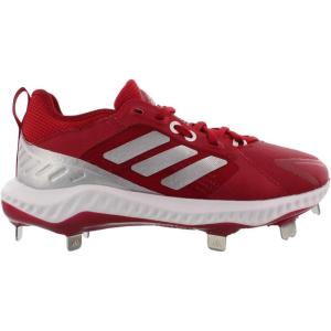 imageAdidas Womens EG5634 Baseball Shoe BlackSilverWhiteRedWhite