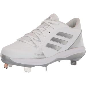 imageAdidas Womens EG5634 Baseball Shoe BlackSilverWhiteWhiteSilver MetallicSilver Metallic